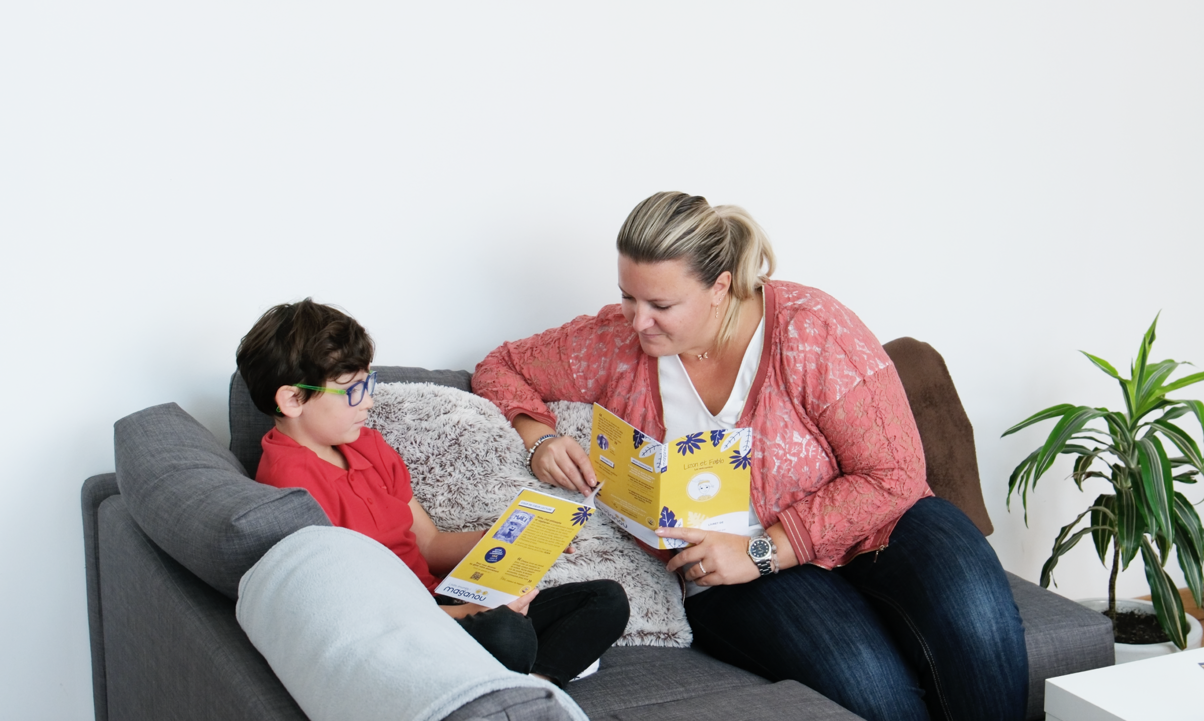 Maganou reading scene